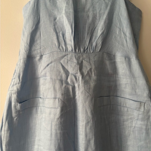 Reiss linen kay V neck dress - Picture 5 of 6